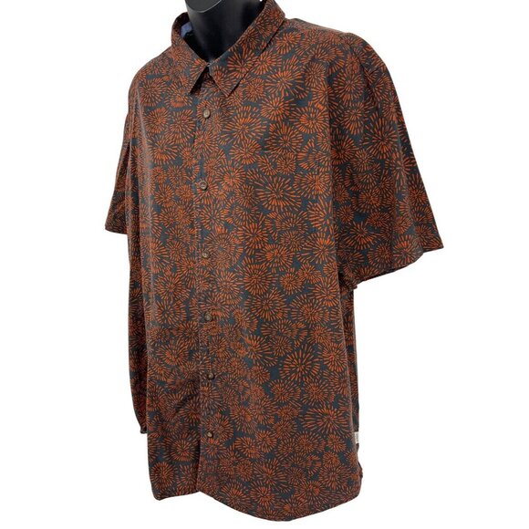 Jack ONeill Mens Size XL Extra Large Button Up Floral Burst Shirt Short Sleeve - Picture 3 of 6